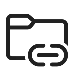 Folder Link SVG Icon